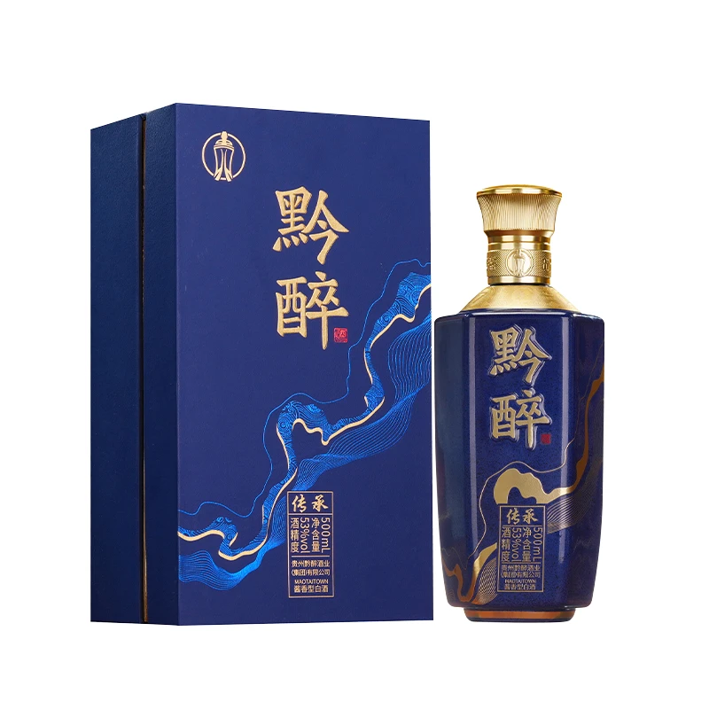 黔醉老窖传承 大曲坤沙固态发酵礼赠宴请商务酱香型白酒53度500ml