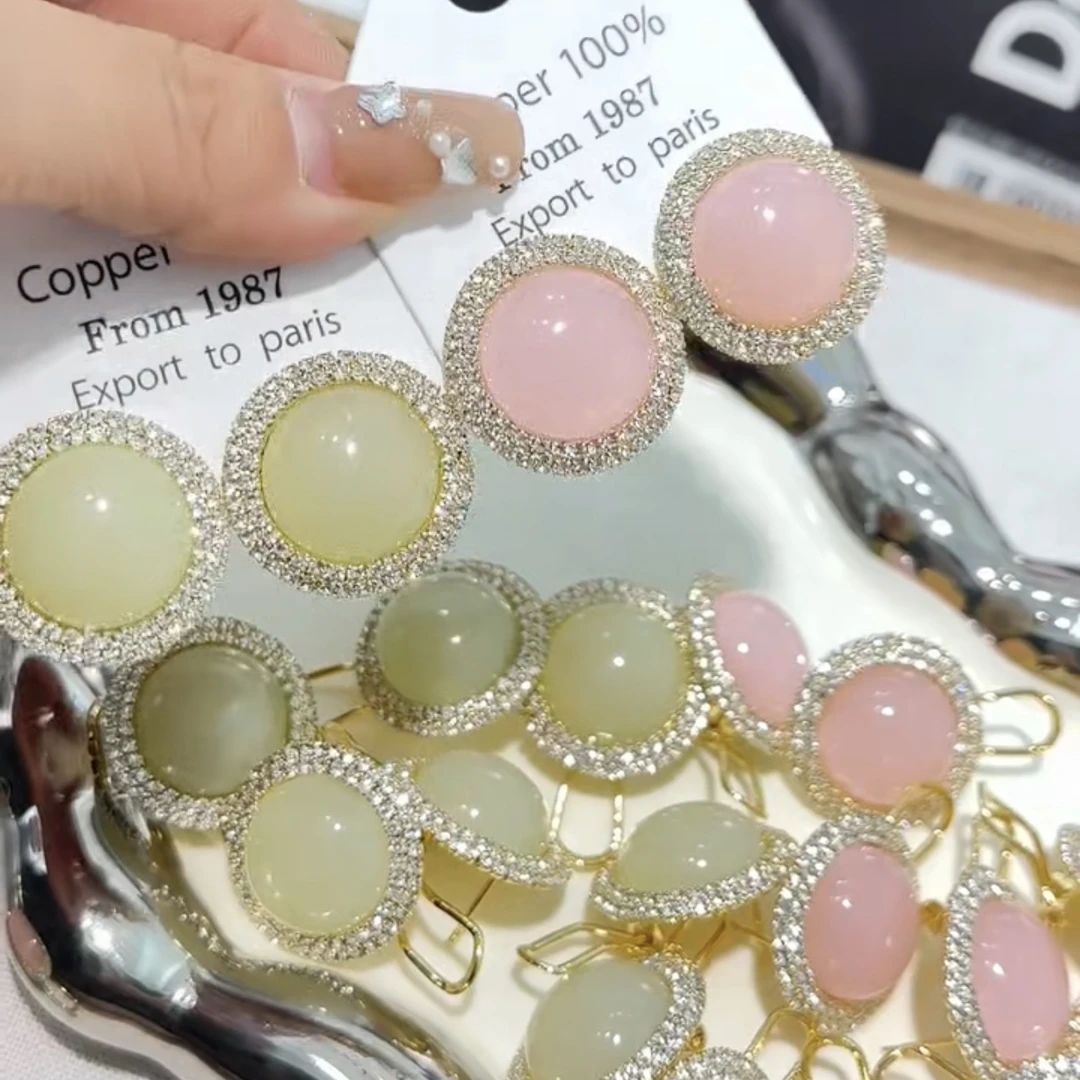 铜合金耳饰 铜合金耳饰 春夏新款高级轻奢气质耳扣款耳钉