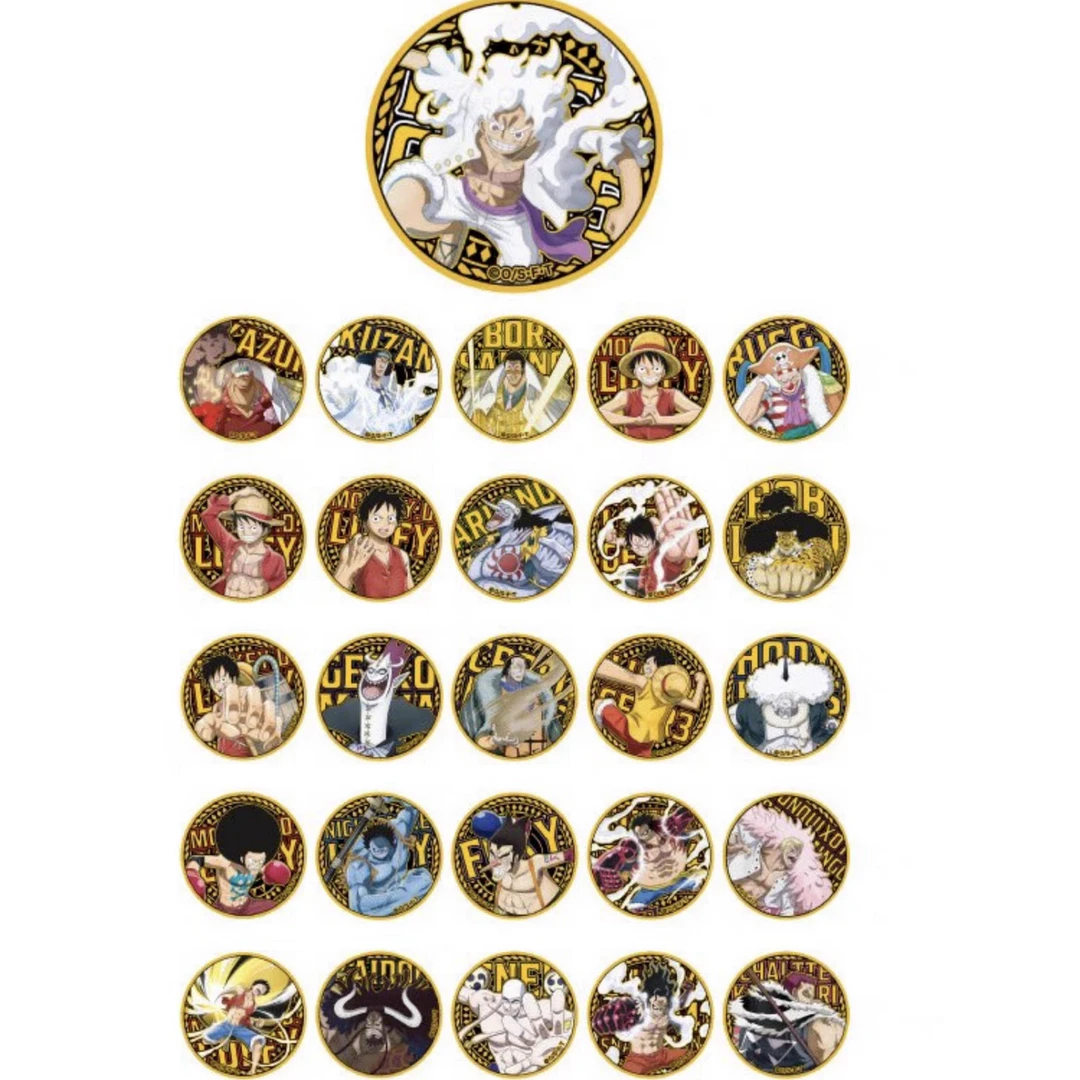 【海贼王】海贼王onepice25周年TV纪念烫金吧唧徽章