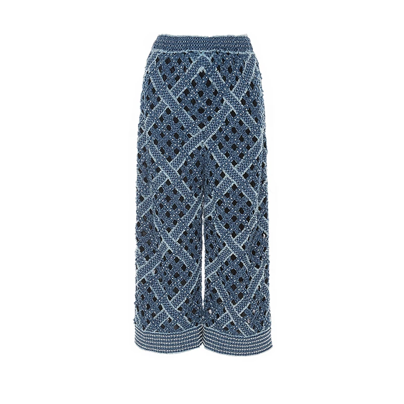 【CHICO专属】手工编织珍珠长裤20SSCE002