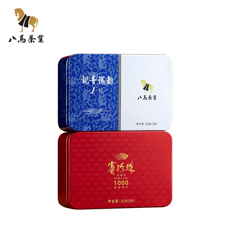 八马茶业|高货品鉴装赛珍珠/铁韵系列特级浓香清香铁观音组合