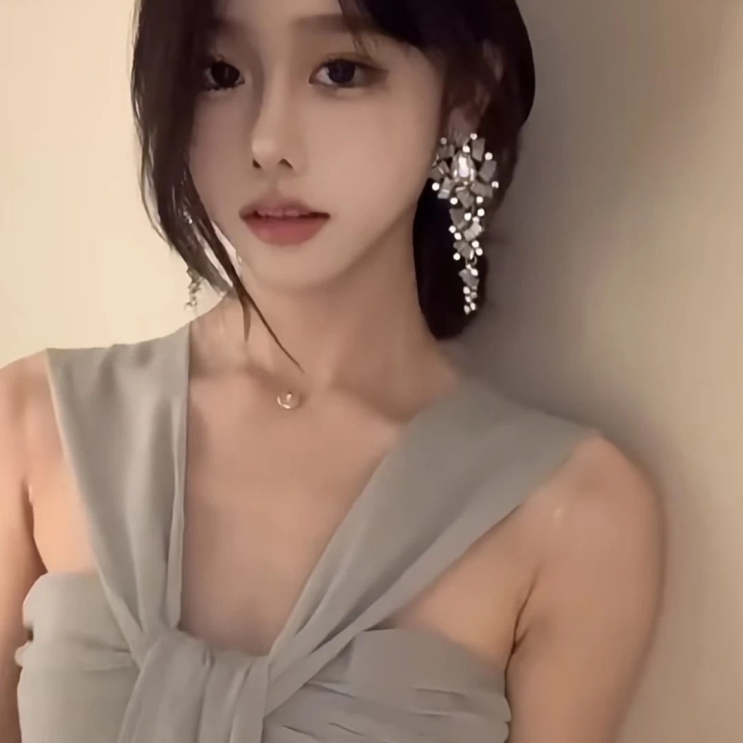 皓石仿水晶大气夸张高级感舞会晚宴耳环耳饰品