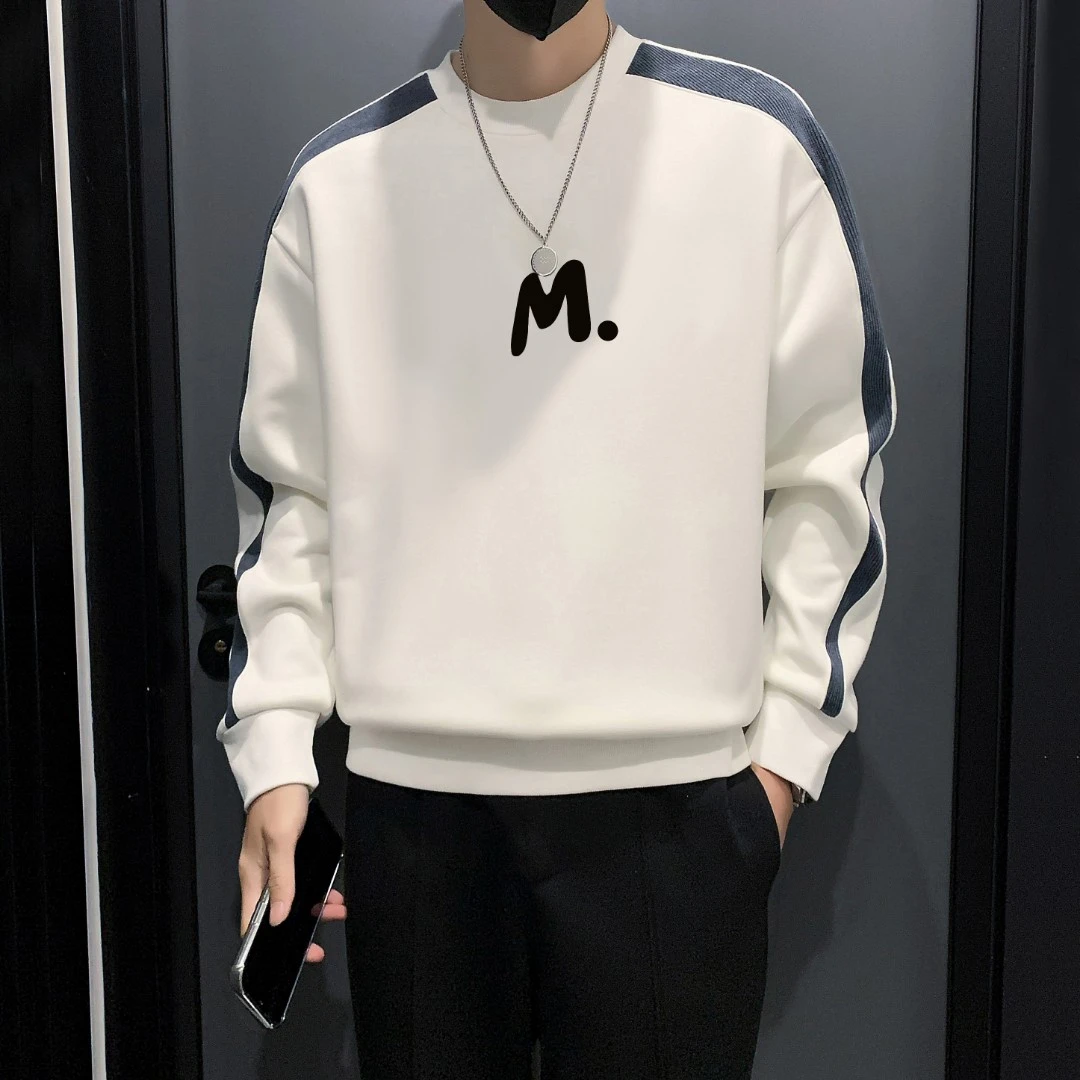 仓石一树重磅潮牌圆领卫衣男2025新款春秋无帽长袖打底衫休闲上衣