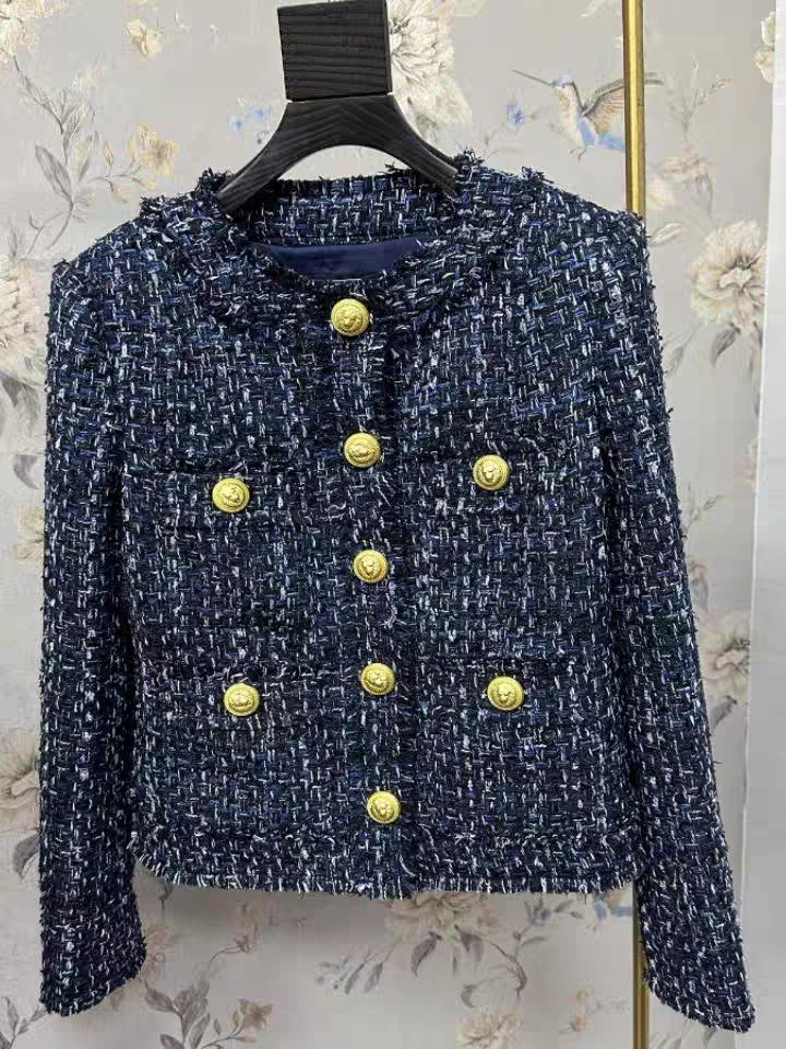 好事成双张嘉倪江喜同款高定小香风外套女爆款2025秋冬新款洋气潮