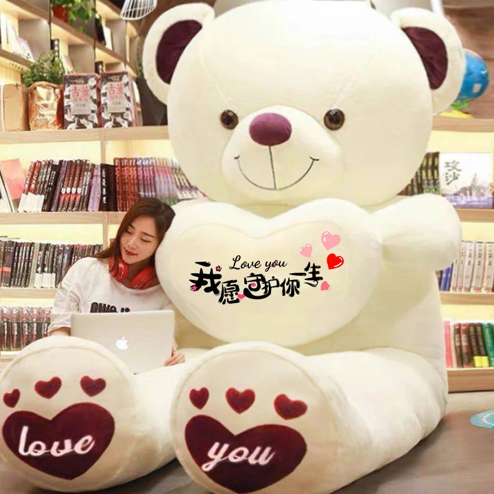 圣诞节生日礼物送女友可爱大熊毛绒玩具抱抱熊大号娃娃毛绒玩具
