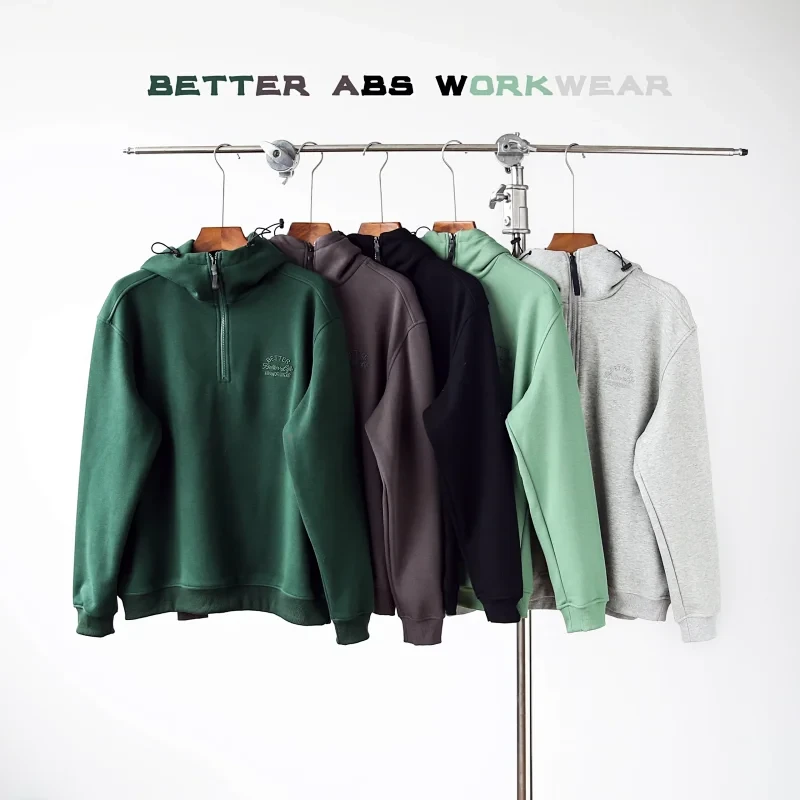 950克重磅粗棉线针织冬款银狐绒宽松百搭纯色休闲连帽卫衣8888