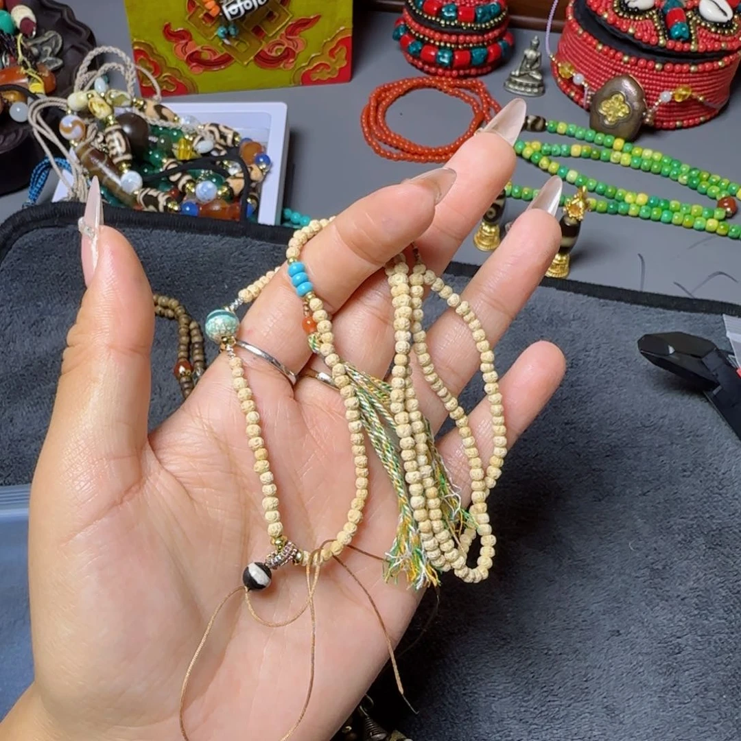 琉璃手工艺品淡**水吊坠