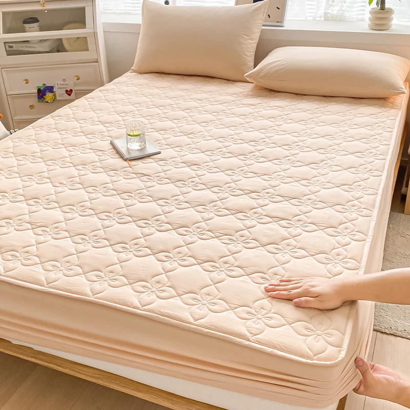 A类大豆纤维夹棉床笠单件2023新款防尘床罩床垫保护罩席梦思套件