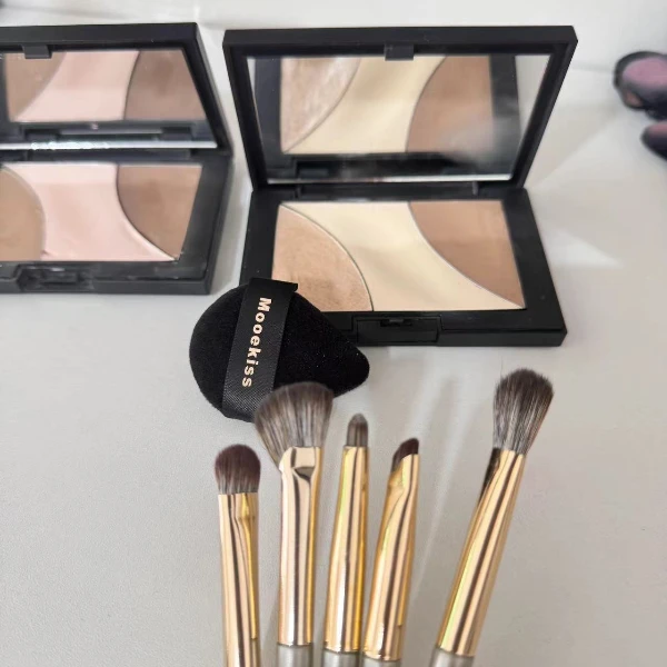 化妆刷5件套修容刷遮瑕刷眼线刷眼影刷侧影鼻影刷学生妆工具套装