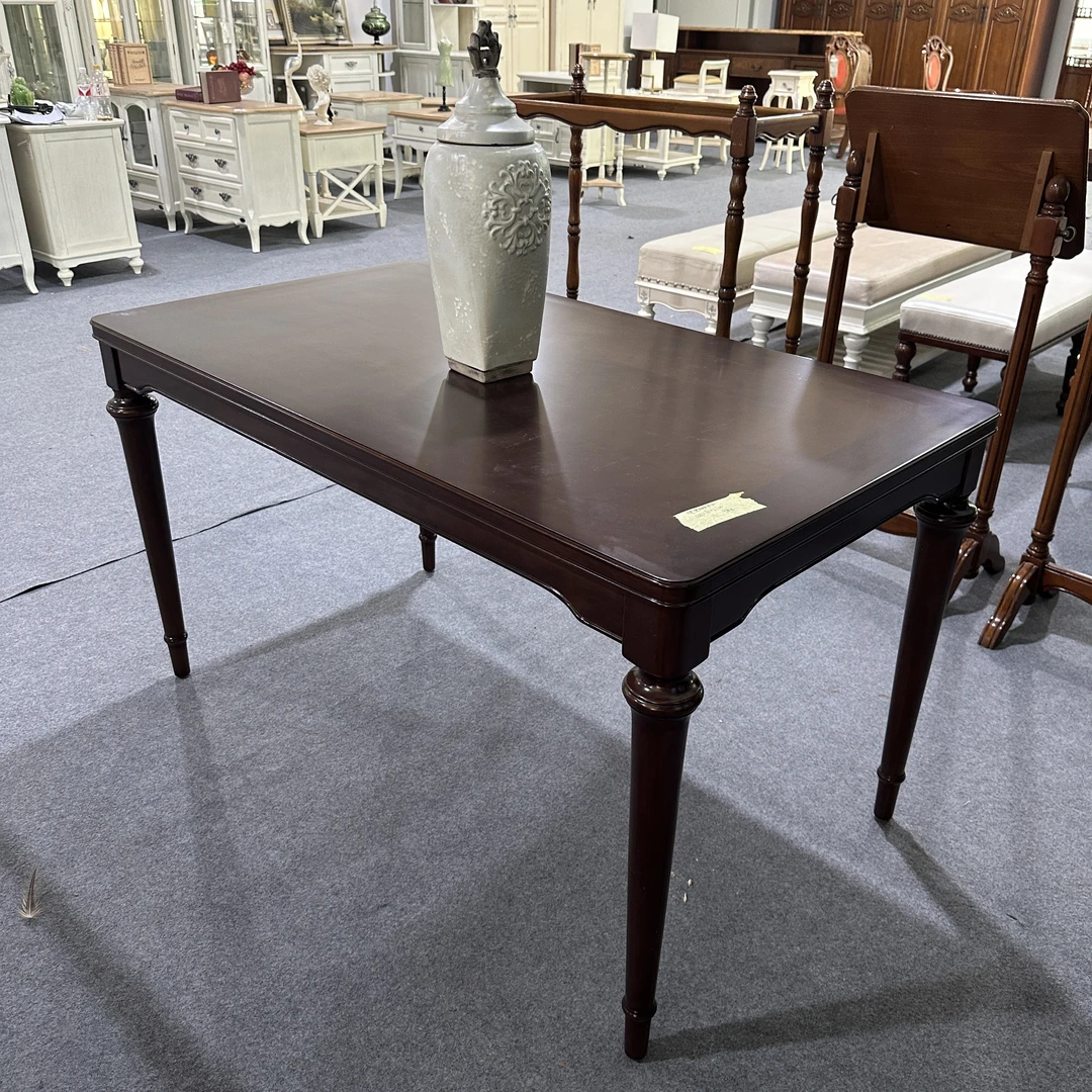 (135*76*77)奥克维尔美式全实木长餐桌榉木高档奢华餐台饭桌家具