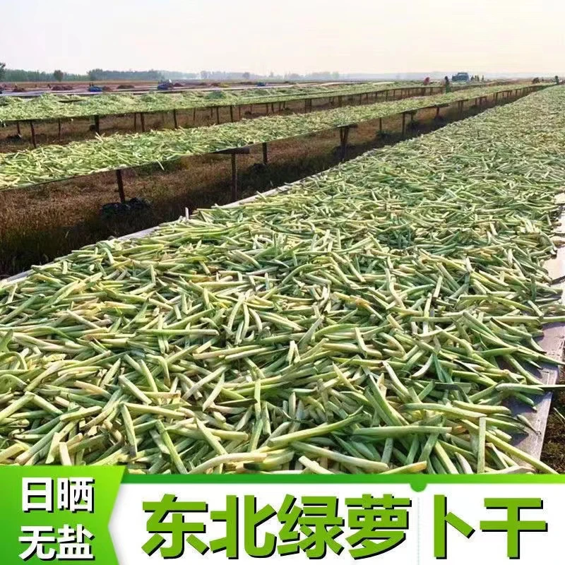 东北绿萝卜干无盐无添加 水果萝卜干90%的干度200g