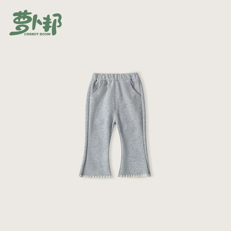 C647女童洋气春秋季微喇裤女秋冬韩版裤子儿童弹力外穿长裤休闲裤