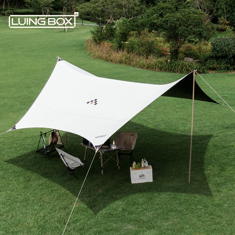 LUING BOX露营盒子 穹影黑胶天幕 多人野餐防雨防晒便携遮阳棚