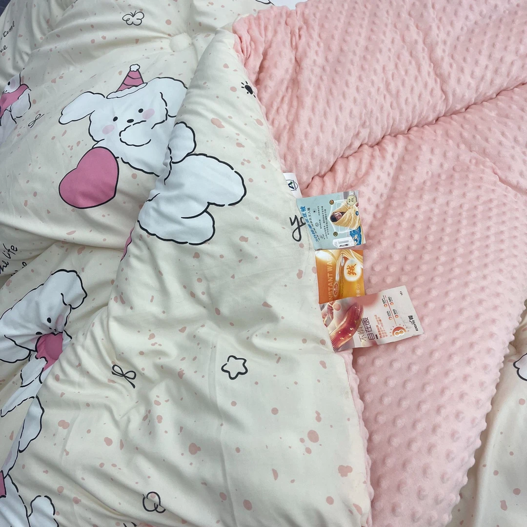 蛋糕被高端保暖豆豆被冬款被子加厚冬季被子