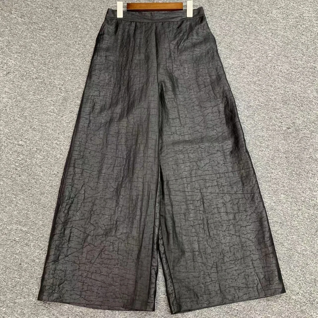 【大芦哥】100分桑蚕丝香云纱龟裂纹重龟高颜值女裤A30-1793-1121