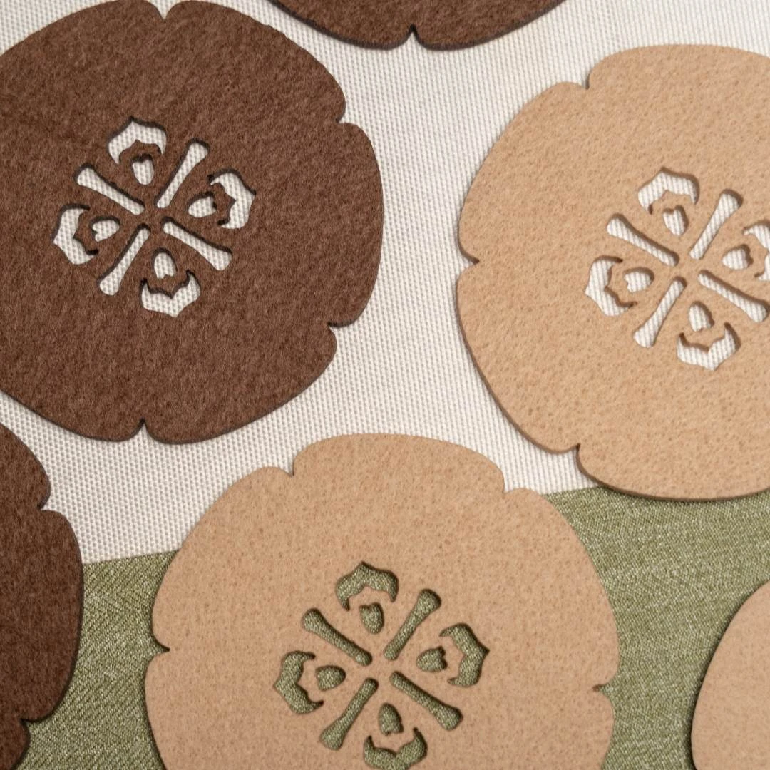 毛毡杯垫加厚壶承垫耐磨不变形不膨胀12片茶具配件壶垫中国风简约