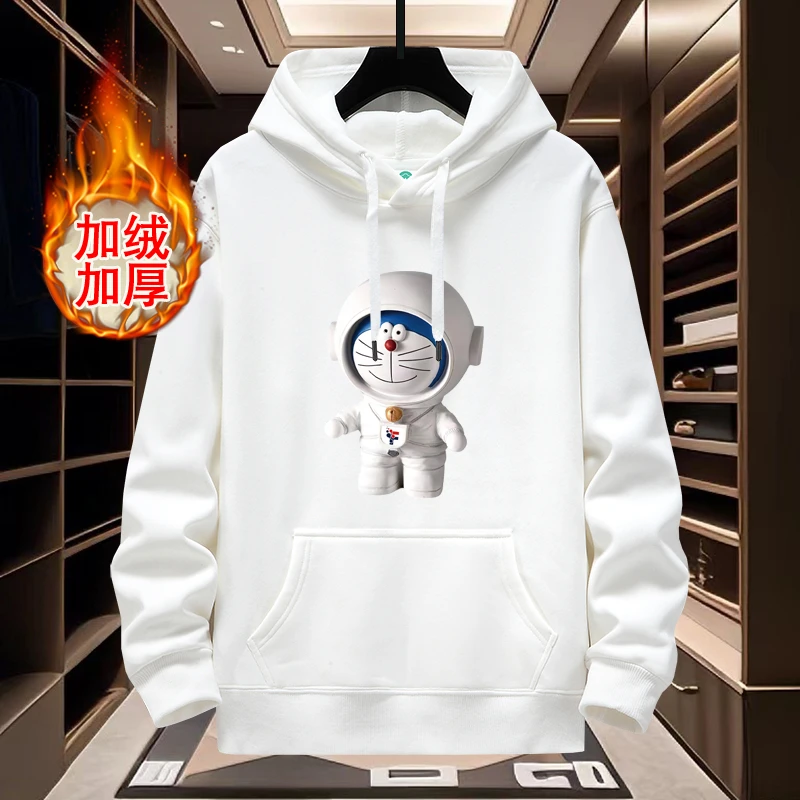 秋冬季情侣男女同款连帽卫衣男士宽松大码青少年潮流学生加绒加厚