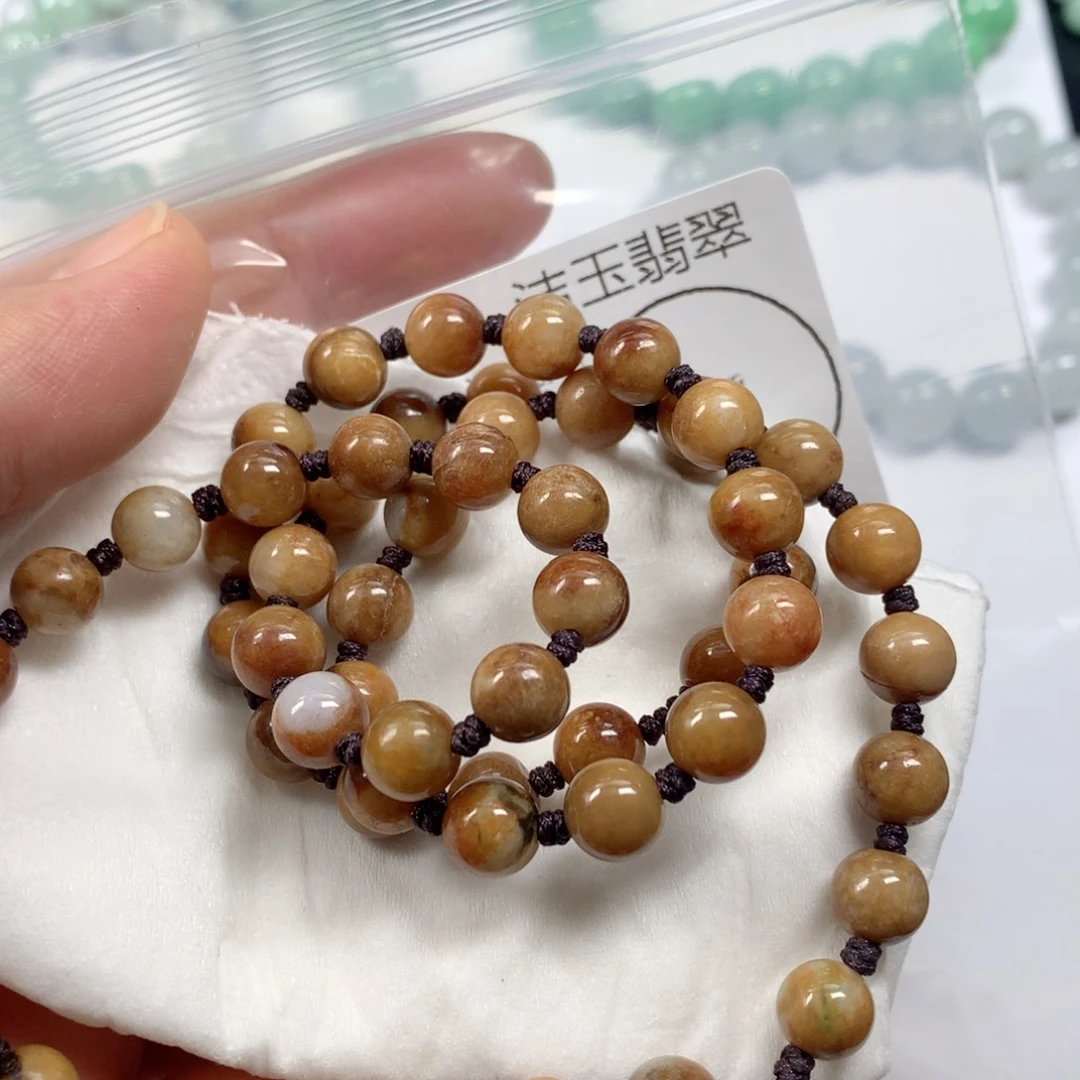 翡翠颈饰未镶嵌天然翡翠A货