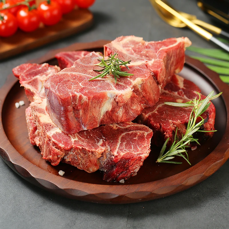 满肉牛脖骨4斤 精修牛蝎子牛脊骨火锅酱牛骨清炖红烧炖汤原切颈骨