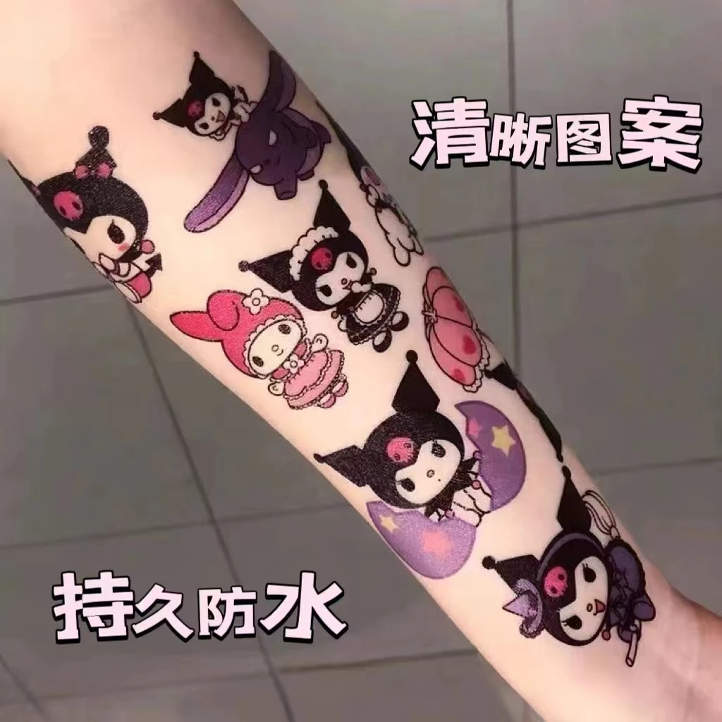 【下班】可爱库洛米凯蒂猫纹身贴ins防水持久甜酷学生少女纹身贴