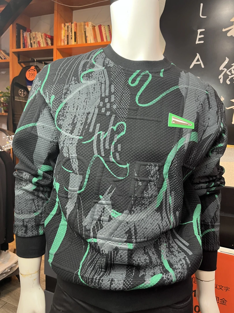 印花卫衣男士春秋季潮牌宽松圆领长袖T恤青少年时尚秋装上衣