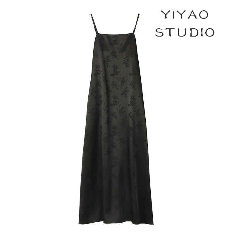 亦瑶定制  兰亭序 轻奢高级时尚显瘦气质吊带国风连衣裙3CLJJ1686