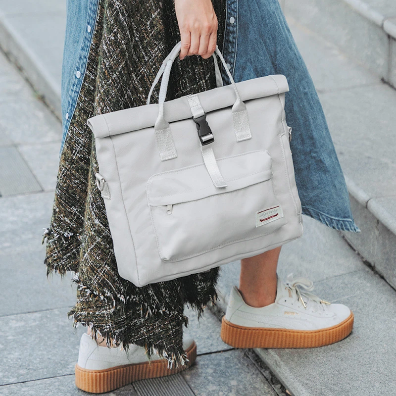 托特包女分层上班通勤包大容量休闲百搭斜挎包单双肩14寸电脑包