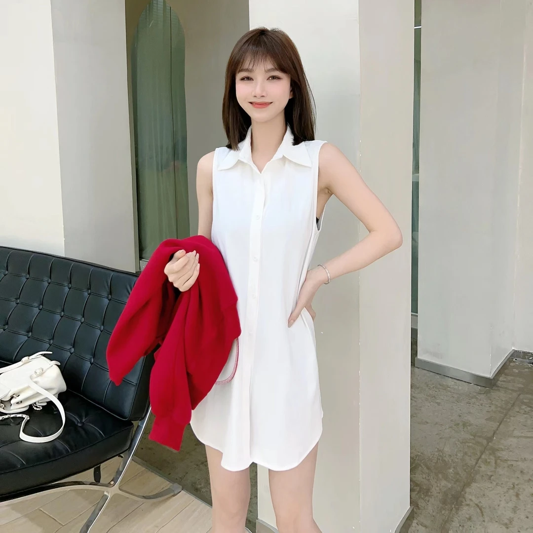 JUSTCC卡卡同款棉麻衬衫（衣长78）