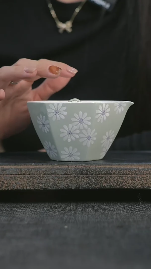 【闪购商品】AA绿雏菊八宝壶@@D0073