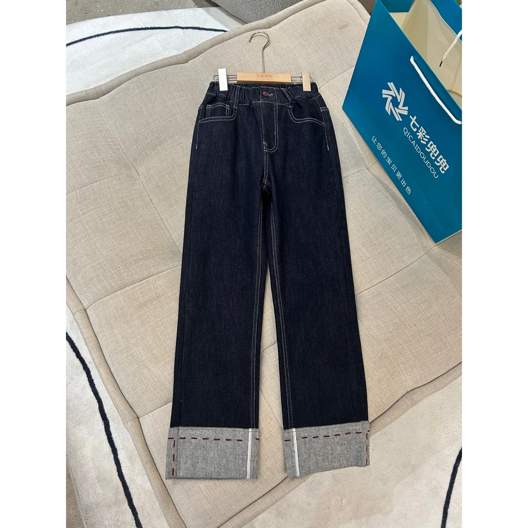 1640女童牛仔裤儿童直通裤子女孩新款爆款春秋款中大童百搭显瘦