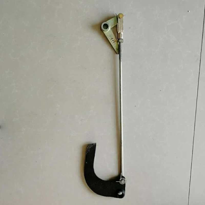 改装三轮车自卸后门钩子时风车斗后扇子自动关闭拉杆钩子杆粗10