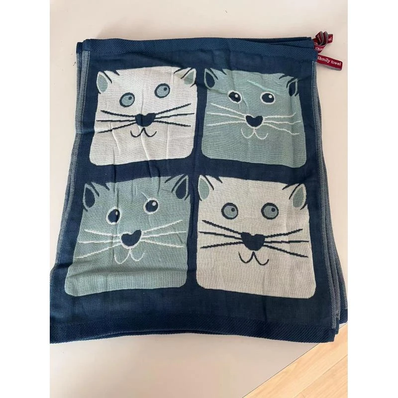 【京かわ会社】 柔软婴幼童巾小方巾不掉毛颜色随机1