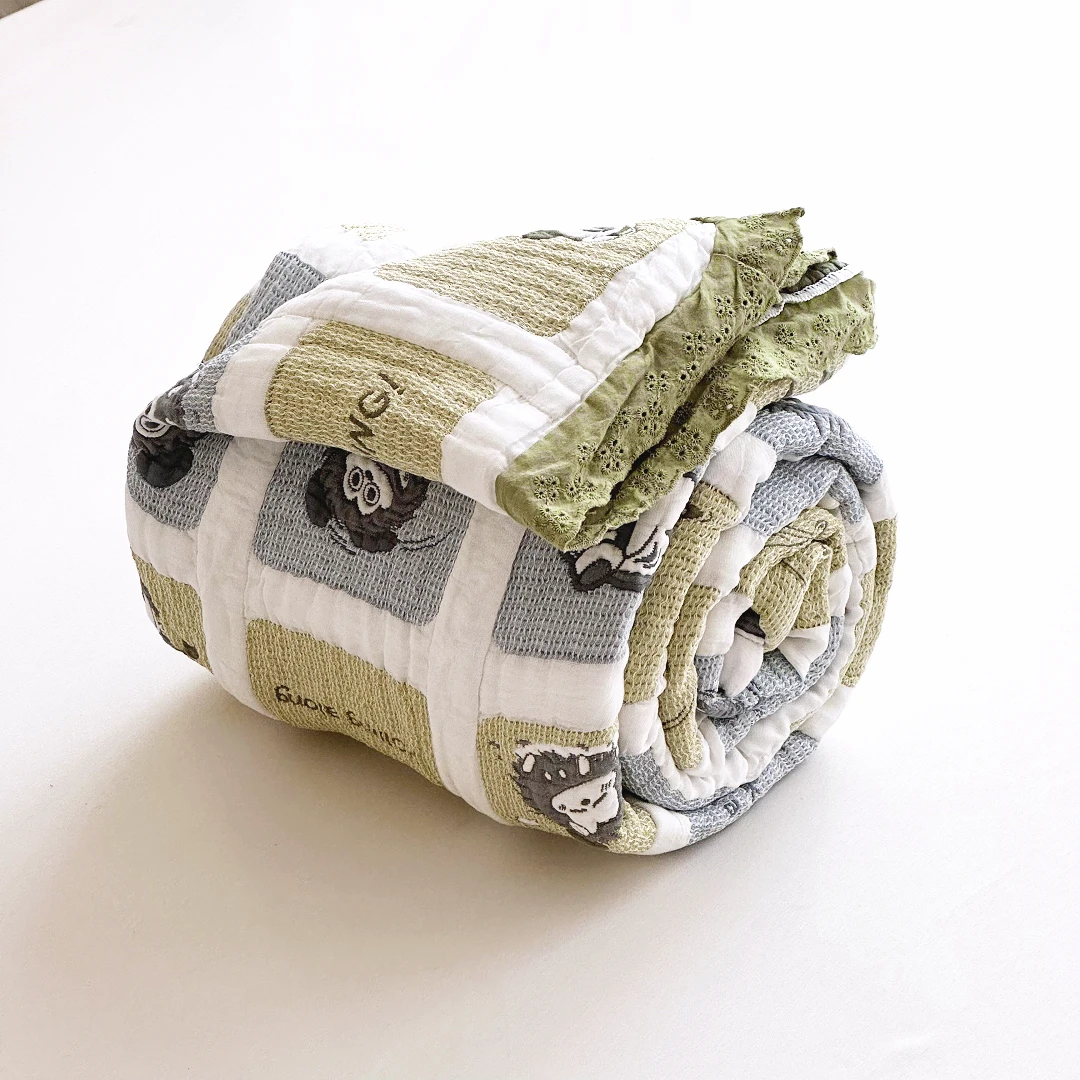 【京かわ会社】莱赛尔天丝果冻被泡芙被 150*200cm 方格米奇头