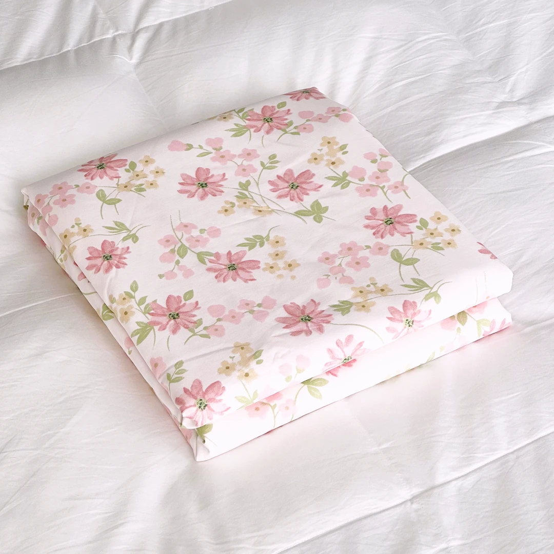 【京かわ会社】莱赛尔进口天丝200*230cm被套 落樱粉