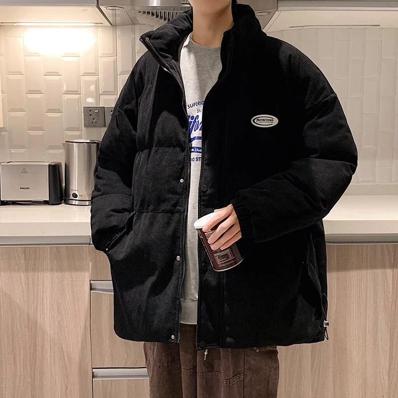 冬季新款棉服男生保暖舒适潮流百搭学生韩版ins港风加厚宽松棉衣