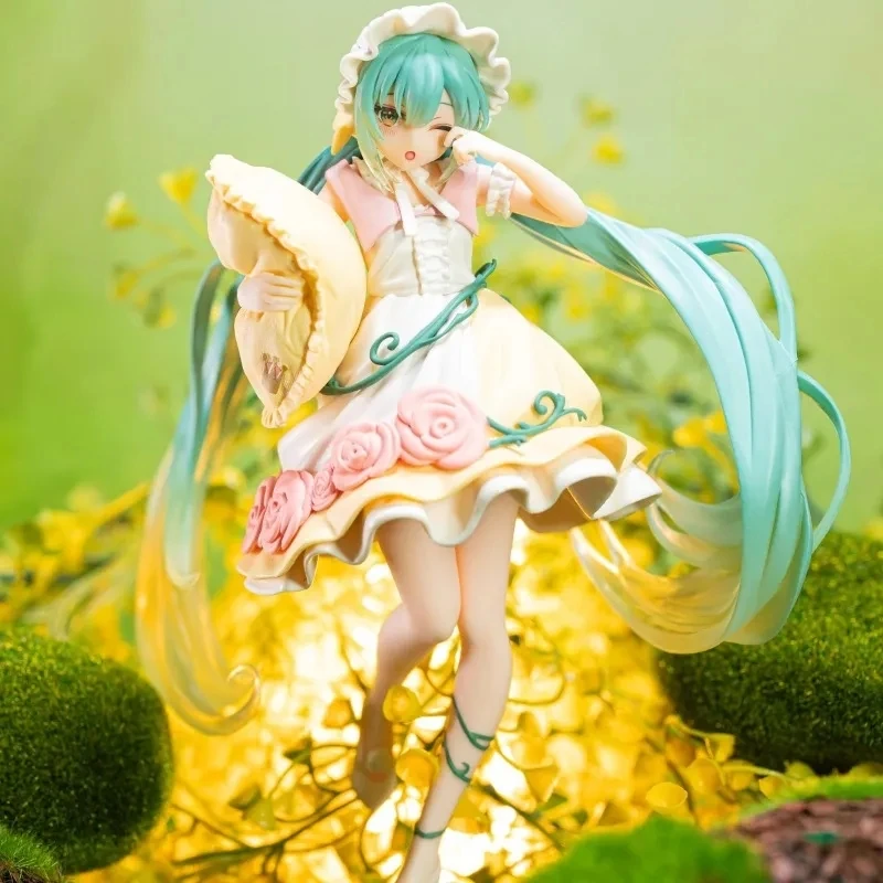 初音未来手办玩具潮玩童话仙境睡美人兔子初音二次元手办机箱摆件