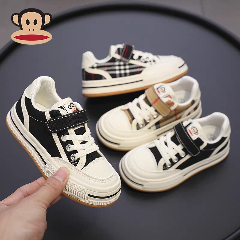 ［84喵姐家］大嘴猴儿童帆布鞋低帮板鞋2024新款休闲鞋宝宝鞋1751