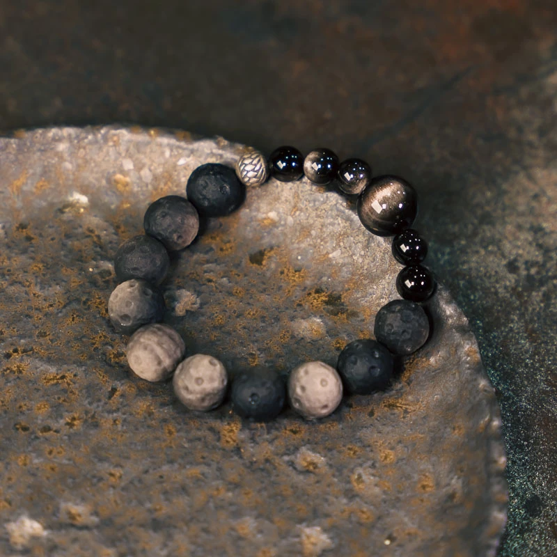 黄铜手链 非鱼之家原创手工雕刻手串女 个性设计复古潮流手链男