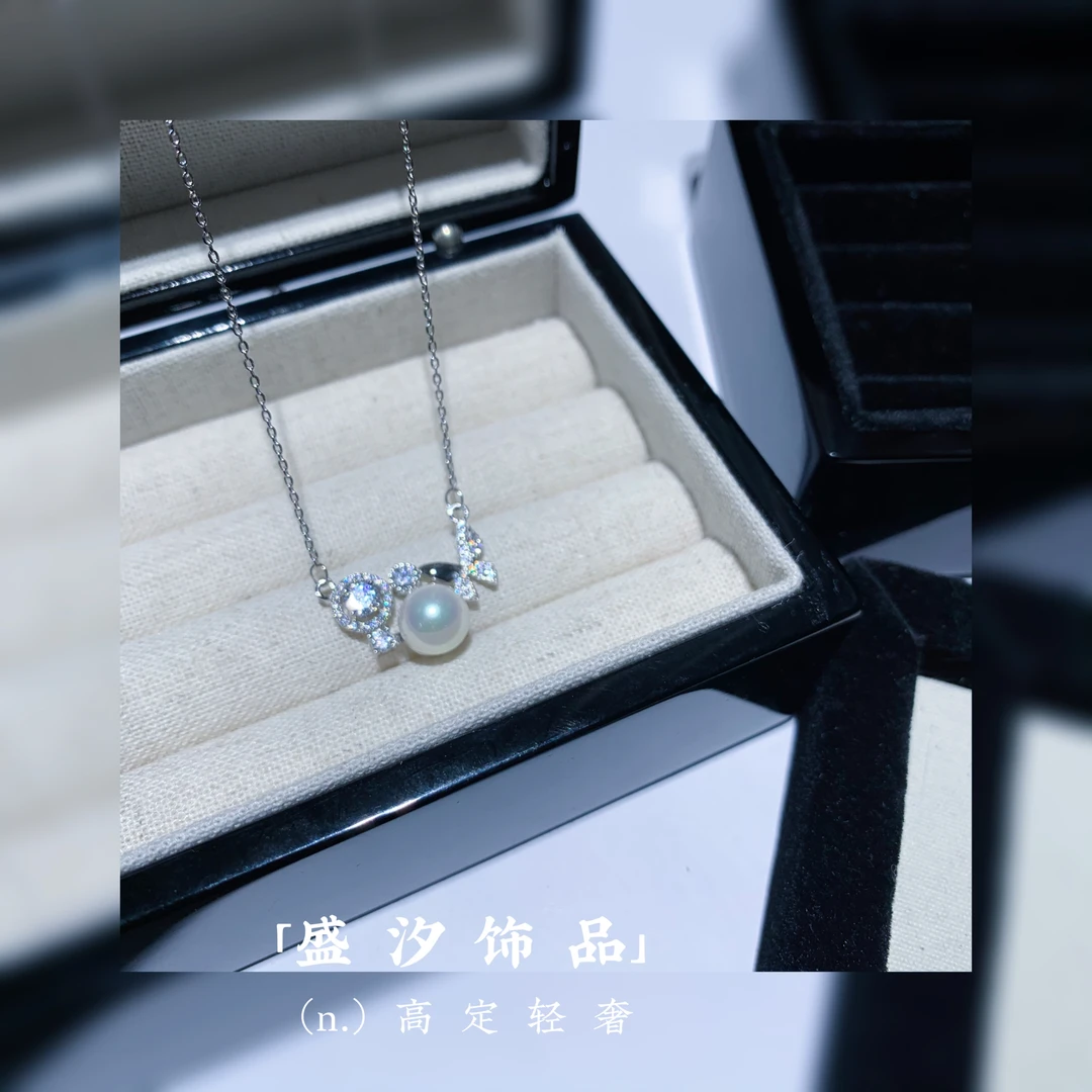 坠链均925银 「B91」炫彩蝴蝶925通体纯银项链百搭精致项链