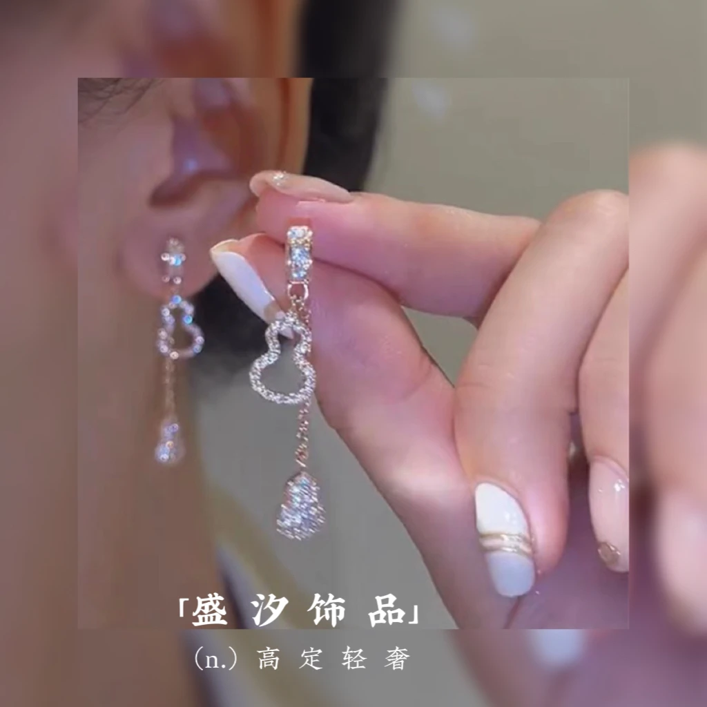铜合金耳饰 「祝愿」2024年葫芦耳环高级感百搭精致耳钉日常