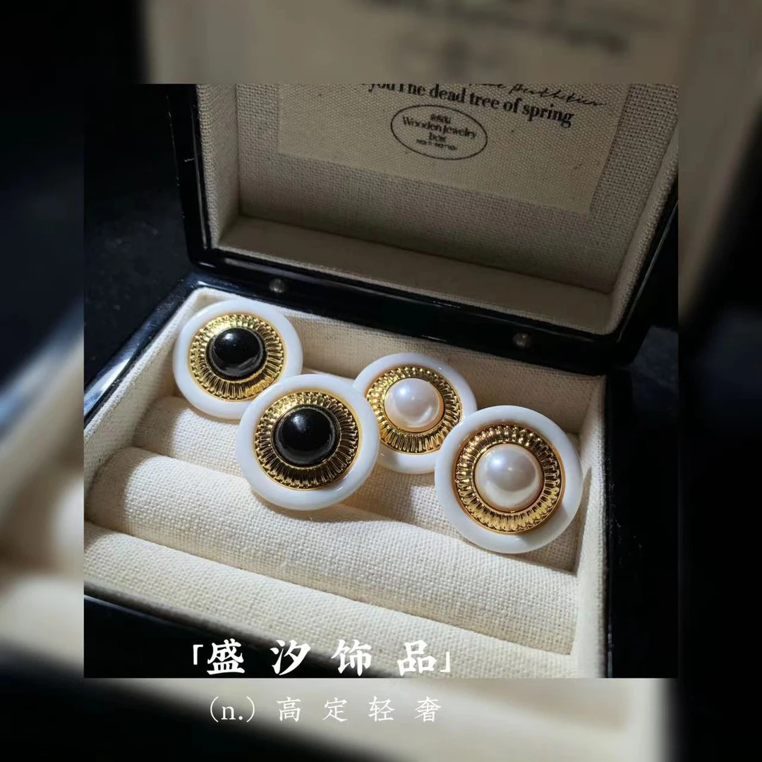 铜合金耳饰 「B22」宫廷风复古耳环精致高级耳环