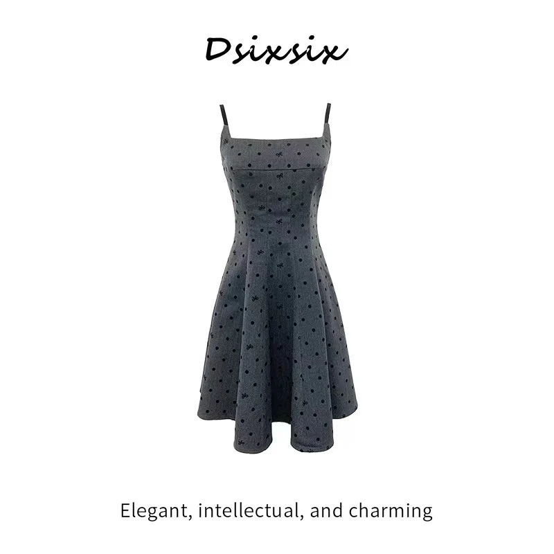 薇宝儿塔塔-【格雷千金】显瘦收腰设计感连衣裙-B7643Q