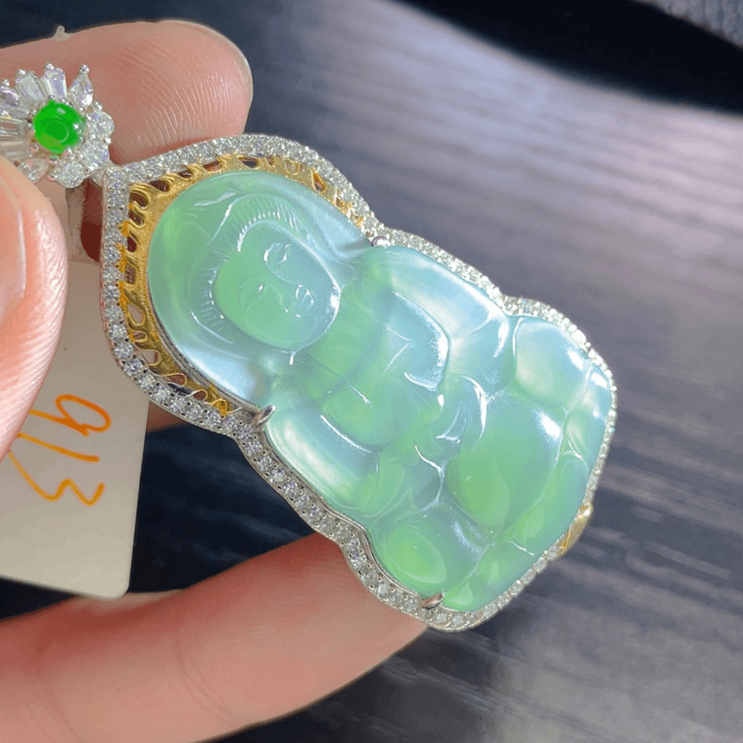 【闪购商品】翡翠颈饰银S925镶嵌913