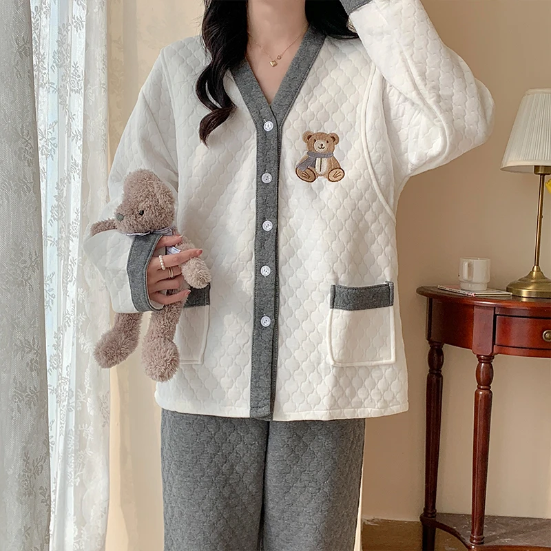 【亏本清仓】空气棉月子服春秋冬季款纯棉产后哺乳孕妇睡衣孕期专用