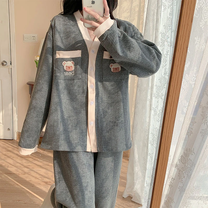 空气棉月子服秋冬款纯棉产后孕妇睡衣女冬季加厚怀孕期专用哺乳装