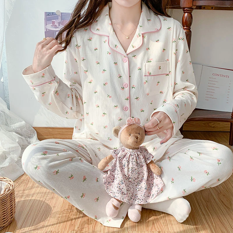 【亏本清仓】纯棉月子服秋款孕妇睡衣春秋季产后哺乳睡衣怀孕期专用