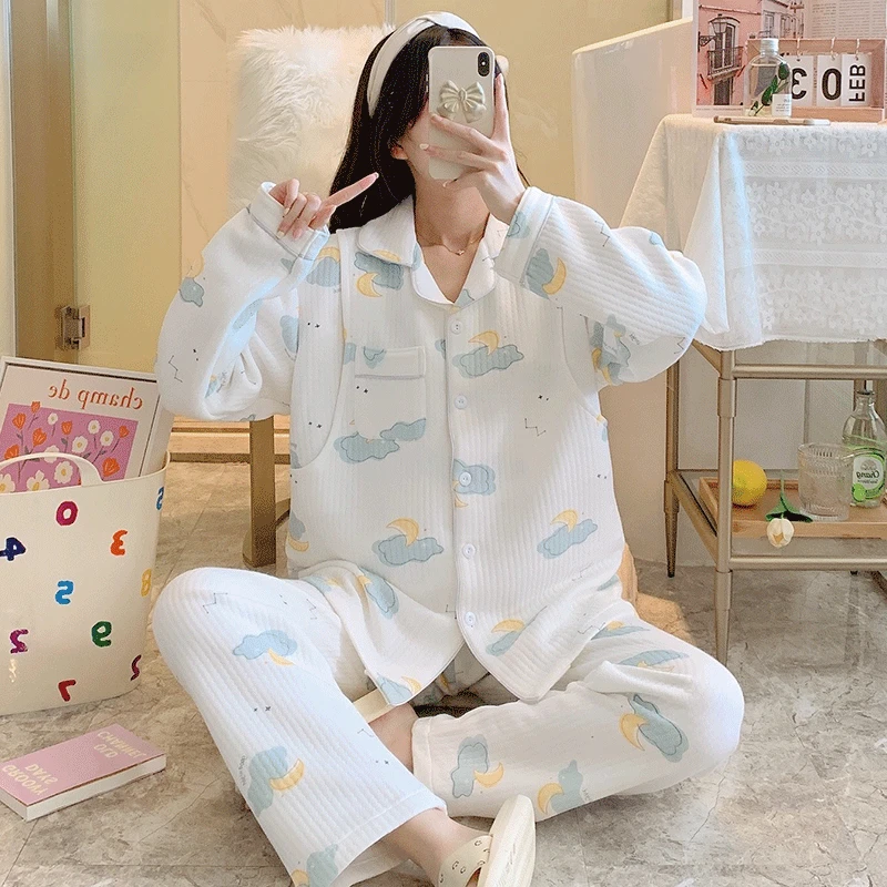 【亏本清仓】孕妇睡衣女春秋怀孕期空气棉月子服秋冬产后纯棉冬季哺