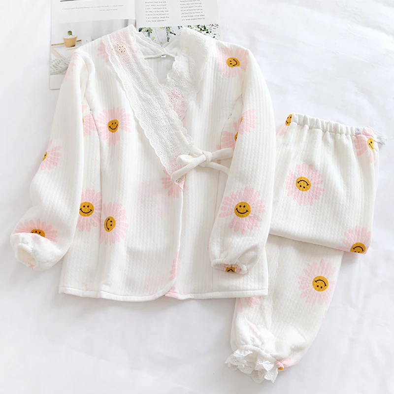 【亏本清仓】空气棉月子服纯棉春秋款孕妇睡衣冬季产后产妇哺乳喂奶