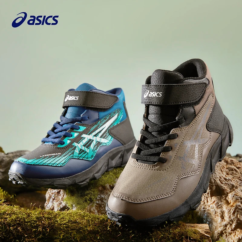 Asics/亚瑟士童鞋2023新款中帮男女童舒适保暖防滑运动鞋1154A157