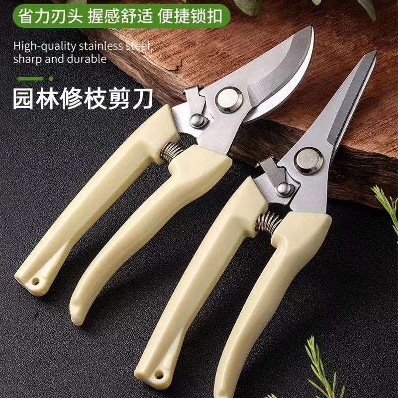 省力修花草剪刀花艺树枝修剪不锈钢剪子园艺果树园林绿植剪花工具